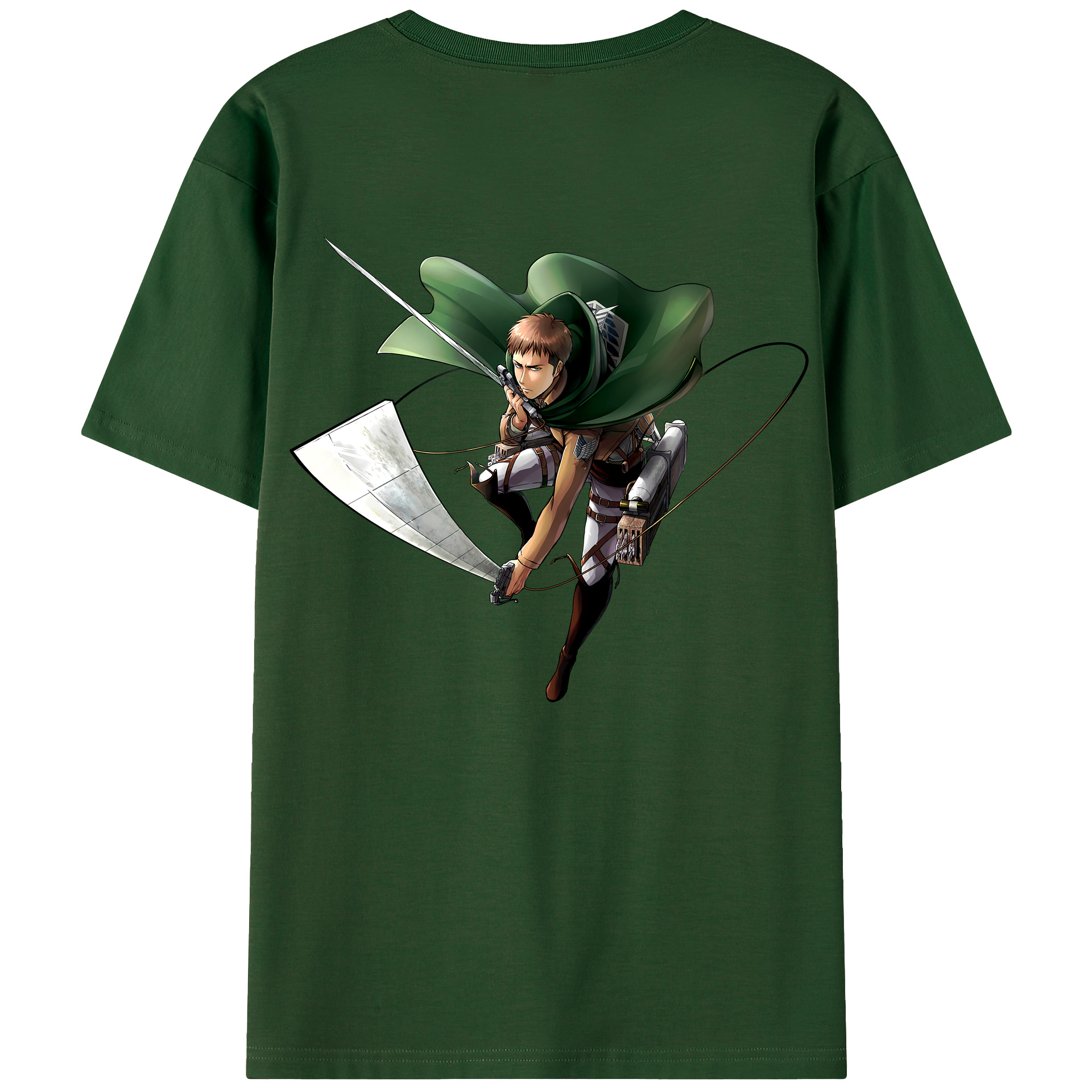 （画像用） 進撃の巨人 Attack on Titan 綿100％半袖Tシャツ（背面プリント）